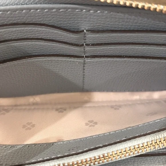 EUC [kate spade] Powder Light Blue Continental Zip-Around Long Wallet - Picture 6 of 14